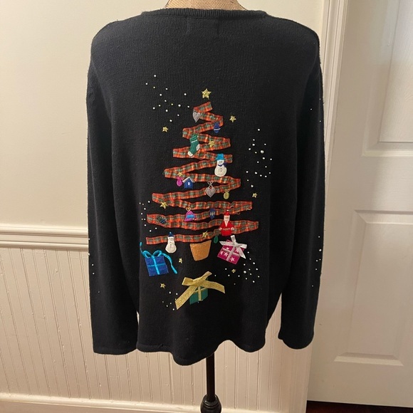 Christmas‎ Studio Joy cardigan sweater size XL - Picture 5 of 9